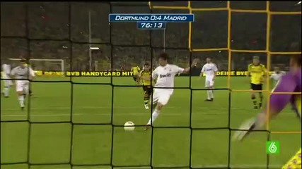 кака вкарва за 5 - 0 срещу дортмунд