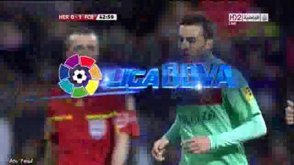 29.01.2011 Еркулес 0 - 1 Барселона гол на Педро 