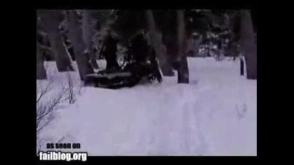 Snowmobile Fail 