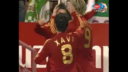 Spain 2 - 0 England Goals 11.02.2009