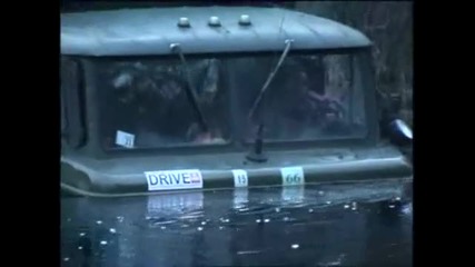 gaz 66 in the river