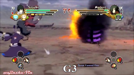 (ps3) Team 7 vs Edo Madara Naruto Ultimate Ninja Storm 3