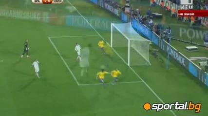 Бразилия 3 - 0 Чили 28.06.10