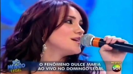 Дулсе Мария пее ''te daria todo'' в Domingo legal