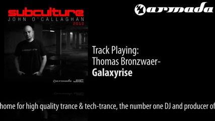 Thomas Bronzwaer - Galaxyrise Subculture 2010 Album Previews