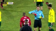 Реян Даскалов си изкара глупав червен картон в края