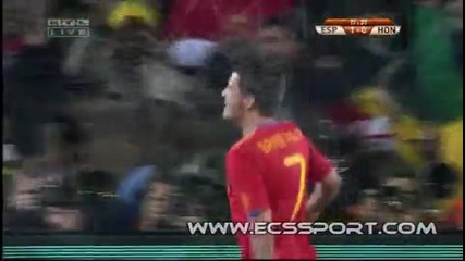 World Cup Испания - Хондурас 1:0 - David Villa