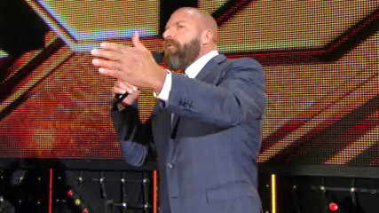 Triple H thanks the NXT Universe in Orlando for braving the aftermath of Hurricane Irma