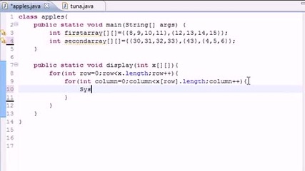 Java Programming Tutorial - 34 - Table for Multi Arrays