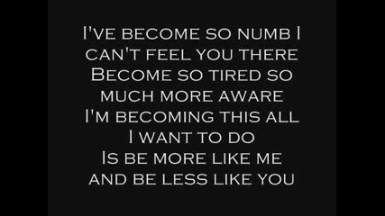 Numb By Linkin Park lyrics