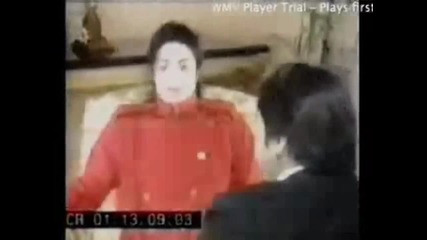 Michael Jackson cant stop laughing during an interview