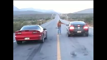 Mustang Gt 2006 Turbo Vs Camaro Ss Supercharged