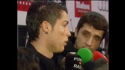 Cristiano Ronaldo full interview after his red card in Real madrid 2 - Malaga 0 match 