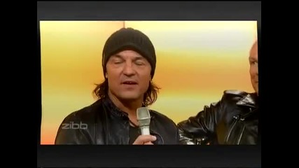 Rudolf Schenker and Matthias Jabs in a german tv show 