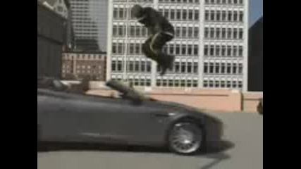 Kobe Jumps Over A Speeding Car