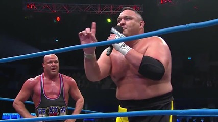 Кърт Енгъл и Самоа Джо срещу Магнъс и Ес3 - Tna Impact Wrestling 30.01.14