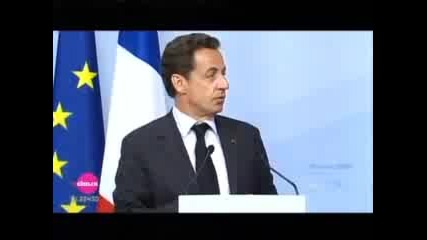 Френския президент Никола Саркузи пиян на срещата на Г8!!!