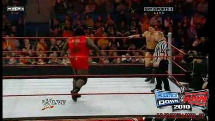 Коуди Роуц vs Марк Хенри Raw 12/28/09 