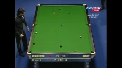 Malta Cup 2007 Ronnie O Sullivan vs Michael Holt frame 7