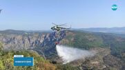 Мълния предизвика два пожара в Хасковско, вертолет на ВВС участва в гасенето