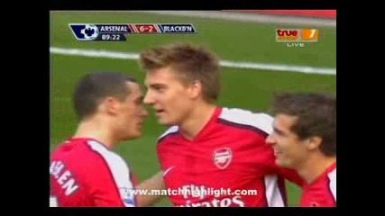 04.10.09 Арсенал 6:2 Блекбърн Бентдлер Гол