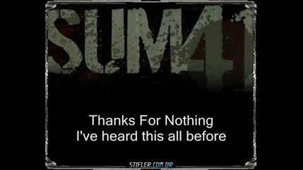 Sum 41 - Thanks For Nothing