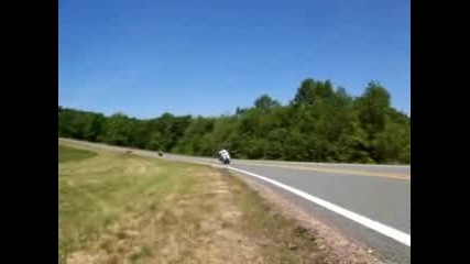 Honda Valkyrie on Oklahoma Skyline Drive 