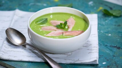 Крем супа от грах с пащърнак и пушена пъстърва | Бон Апети | 24Kitchen Bulgaria