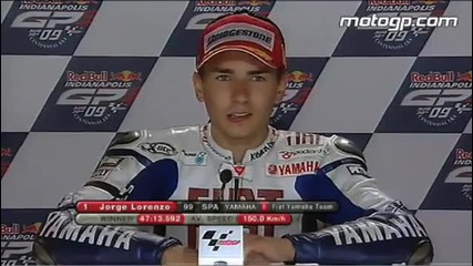 Lorenzo interview after the Red Bull Indianapolis Grand Prix 