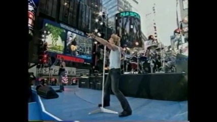 Bon Jovi It S My Life Live Nfl Kickoff Times Square September 2002 