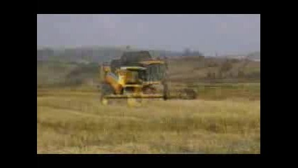 Жътва на ориз с комбайн New Holland CX 840