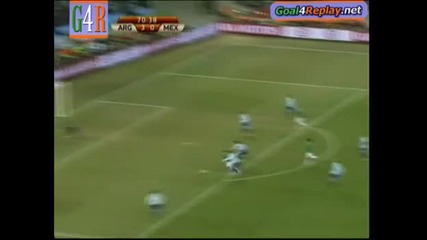 Argentina - Mexico 3 - 1 Фамозен гол на Ернандес 27.06.10