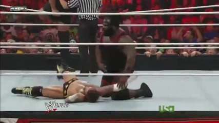 Springboard Clothesline countered into World's Strongest Slam