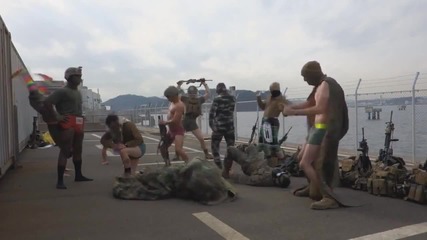 Морски пехотинци издивяват на Harlem Shake