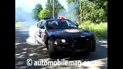Dodge Charger Police Car Burnouts