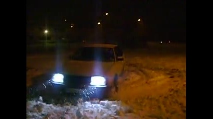 Москвич 21412 на 360 градуса в снега 