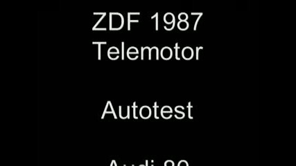 Audi 80 Test Zdf 1987 Teil1 