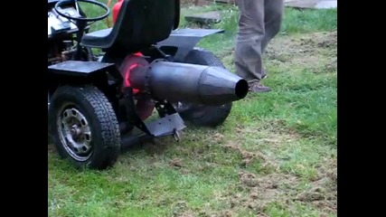 Jet Lawnmower - Up in Flames!! Fireworks Steve Gets Bbqd 