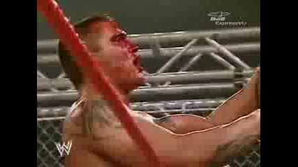 Ric Flair vs Randy Orton steel cage match part 3 