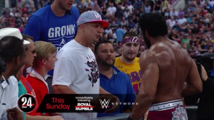 Go behind the scenes of Rob Gronkowski's WrestleMania appearance on WWE 24 (WWE Network Bonus)