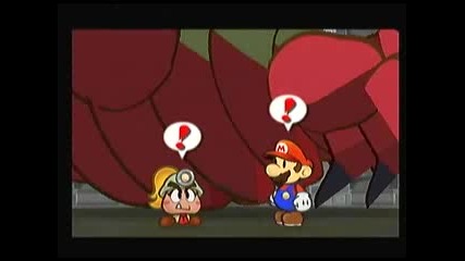 Paper Mario - The Thousand - Year Door - Walkthrough - Chapter 1 Boss (hooktail n his tricks) 