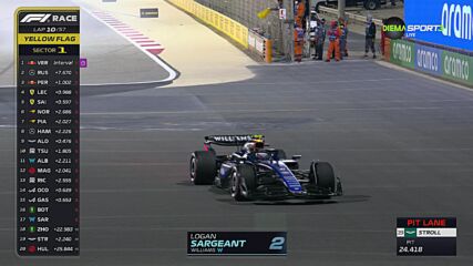 Повреденият волан на Уилиямс в Гран при на Бахрейн