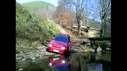 Subaru Impreza Ej22 crossing river 2 @impreza94