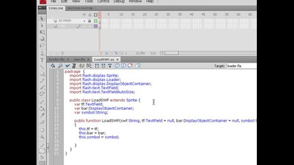Adobe Action Script 3.0 - Лоадер Бар 