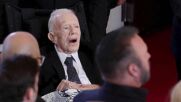 99-годишният Джими Картър с рядка публична поява: Той почете паметта на съпругата си Розалин
