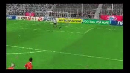 Фифа 10 - Серхио Ромас наказа Байерн Мюнхен!