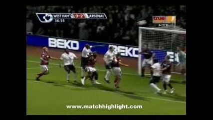 25.10.09 Уест Хям 0:2 Арсенал Галас Гол