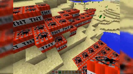 Minecraft експлозия и взривяване на животни xd