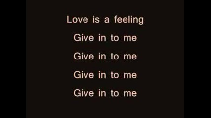 Michael Jackson - Give In To Me (lyrics)
