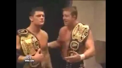 Cody Rhodes and Ted Dibiase Backstage After Night Of Champions 2008